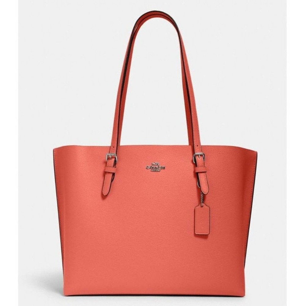 NWT Coach Mollie Tote Pastel Tangerine Taupe